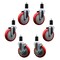 Service Caster Regency 600CASTER6 5'' Replacement Caster Set with Brakes, 6PK REG-EX20S514-PPUB-RED-4-TLB-2-112 - alternate 1